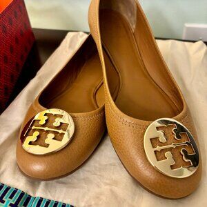 Tory Burch Reva Ballet Flats Royal Tan